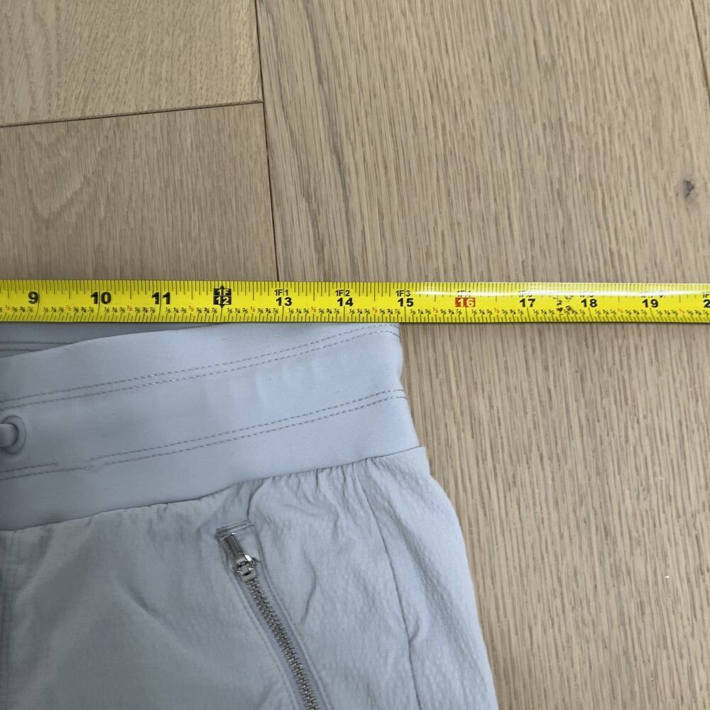 Athleta Pants Women Size 6T Gray Joggers Zip Pockets Stretch Activewear Nylon - Picture 9 of 10